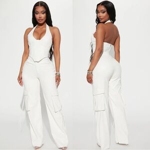 NWOT After Party Faux Leather Pant Set